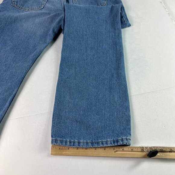 Y2K Levi's Jean Women 32x30* 515 Mid Rise Boot Cut Blue Faded Denim Tag 12M Miss - Picture 10 of 16